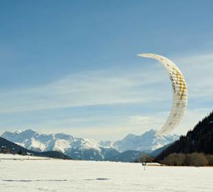 Snowkiten am Haidersee