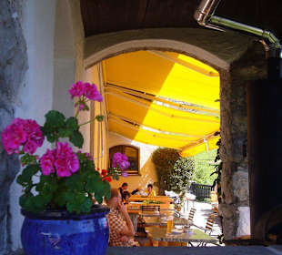 Blick auf die Terrasse