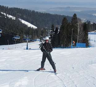 Zjazd tyłem na Pasiece