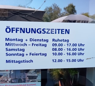 Die Öffnungszeiten