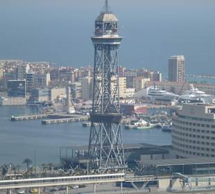 Blick in den Hafen von Barcelona