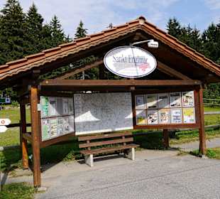 Info Tafel und Beschreibung der Wanderwege