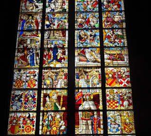 Die Fenster des Langschiffes im Kölner Dom