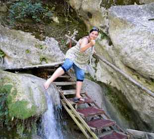 Mit dem Fuß getestet