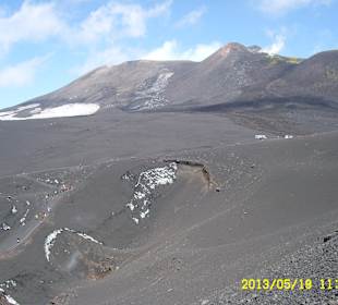 Alte und neue Krater auf dem Ätna