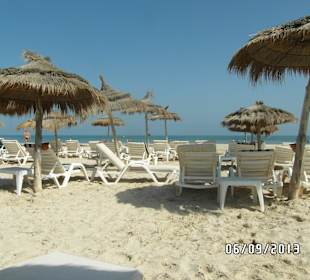 Das Liegenarsenal vom Hotel