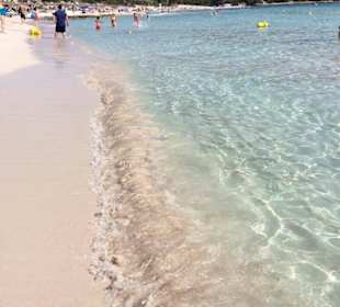 Cala Agulla, kristallklares Wasser