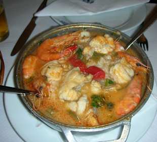 Meeresfrüchte im Reistopf