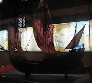 Modell des Schiffes von Kolumbus