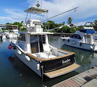 Angelboote warten auf Kundschaft