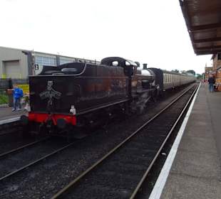 Angekommen im Bahnhof Miniehead