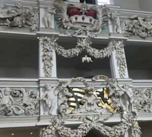 Blick zur Fürstenloge in der Augustinerkirche