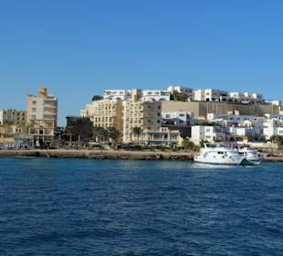 Hurghada widziana ze statku