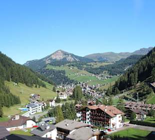 Grödner Joch Blick auf Wolkenstein