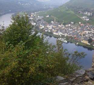 Blick von Grevenburg in Traben-Trarbach