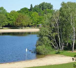 Blick vom Hügel über den Silbersee
