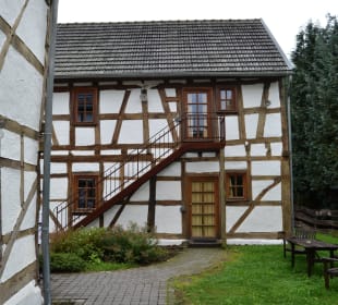 Treppe zum Appartment Hoppenstock