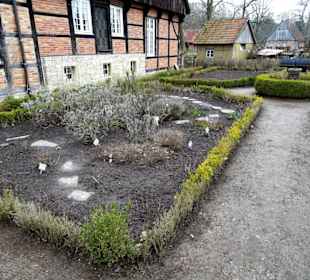 Im Bauerngarten des Mühlenhof Freilichtmuseums