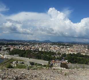 Altes Fort, Ausblick auf Korfu Stadt