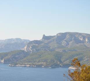 Blick auf das Cap de la Gardiole westl. von Cassis