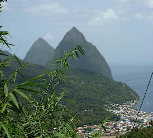 Pitons, das Wahrzeichen St. Lucias