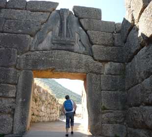 Mykény - průchod Lví branou