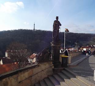 Blick von der Burg auf diverse Botschaften