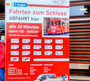 Die Fahrzeiten