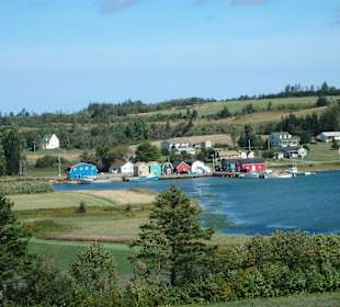 Blick auf das malerische Fischerdorf