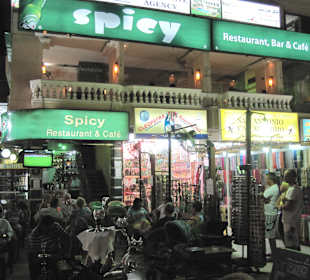 Spicy`s Biergarten. Essen lecker dort