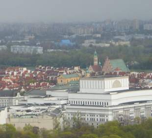Kulturpalast: Blick vom 30.Stock Richtung Altstadt
