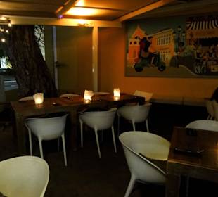 Abendstimmung auf der Terrasse