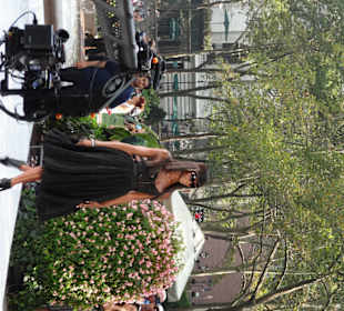 Dreharbeiten zu "The Face" im Bryant-Park