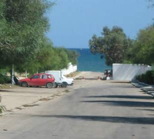 Der direkte Weg vom Strand