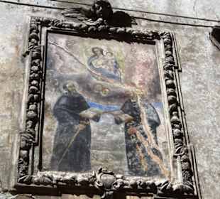 Fresko an einer Hauswand in Malcesines Altstadt