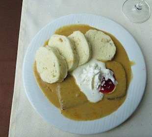 Menü im Restaurant des Hotels Jestel