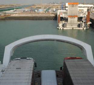 Auf der Maresk Dover nach Dünkirchen