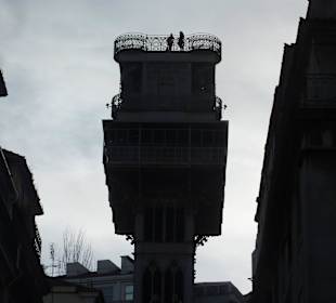 Elevador de Santa Justa - Blick von Rua Augusta