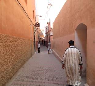 Unterwegs in der Altstadt von Marrakesch