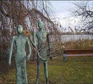 Skulptur an der Alster