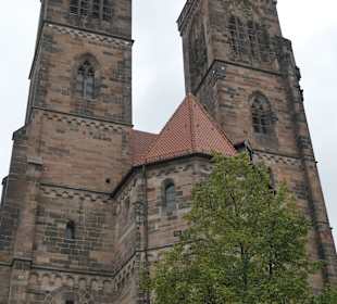 Blick zur Sebalduskirche in Nürnberg