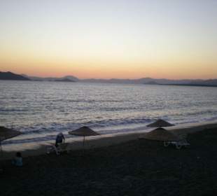 Sonnenuntergang amStrand von Calis