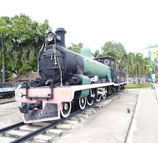 Auf dem Bahnhofsgelände zu sehen