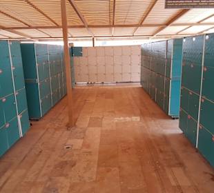 Umkleiden im Cleopatra Bad 