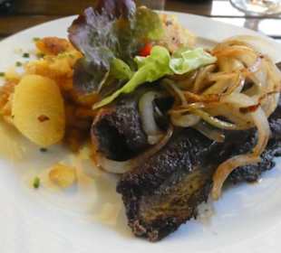 Zum Abendessen im Biergarten vom Kuchl, Bodenmais