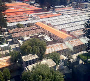 Blick auf den Friedhof