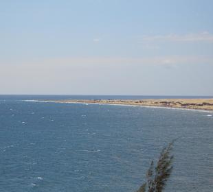 Blick von Playa del Ingles auf die Dünen