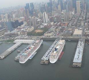 Blick aus dem Helikopter