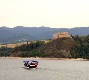Aussicht auf Schloss Czorsztyn