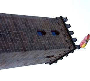 Der Turm mit Fahne
